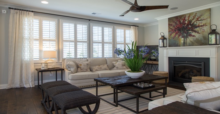 Plantation Shutters in St. George Living Room